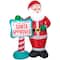 7ft. Airblown® Inflatable Christmas Santa with SANTA APPROVED Sign